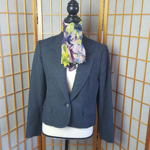 Pendleton 100% Wool Grey Blazer-Vintage